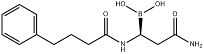 B-[(1S)-3-Amino-3-oxo-1-[(1-oxo-4-phenylbutyl)amino]propyl]boronic acid Structure